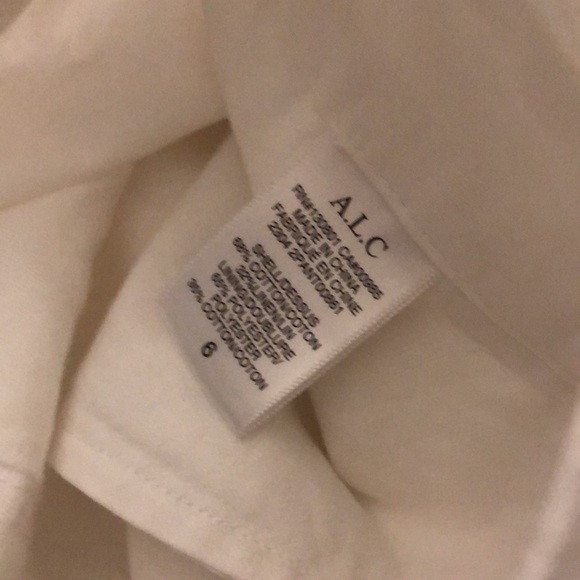 A.L.C. High rise White Wide-Leg Pants Size 6 - Picture 6 of 11